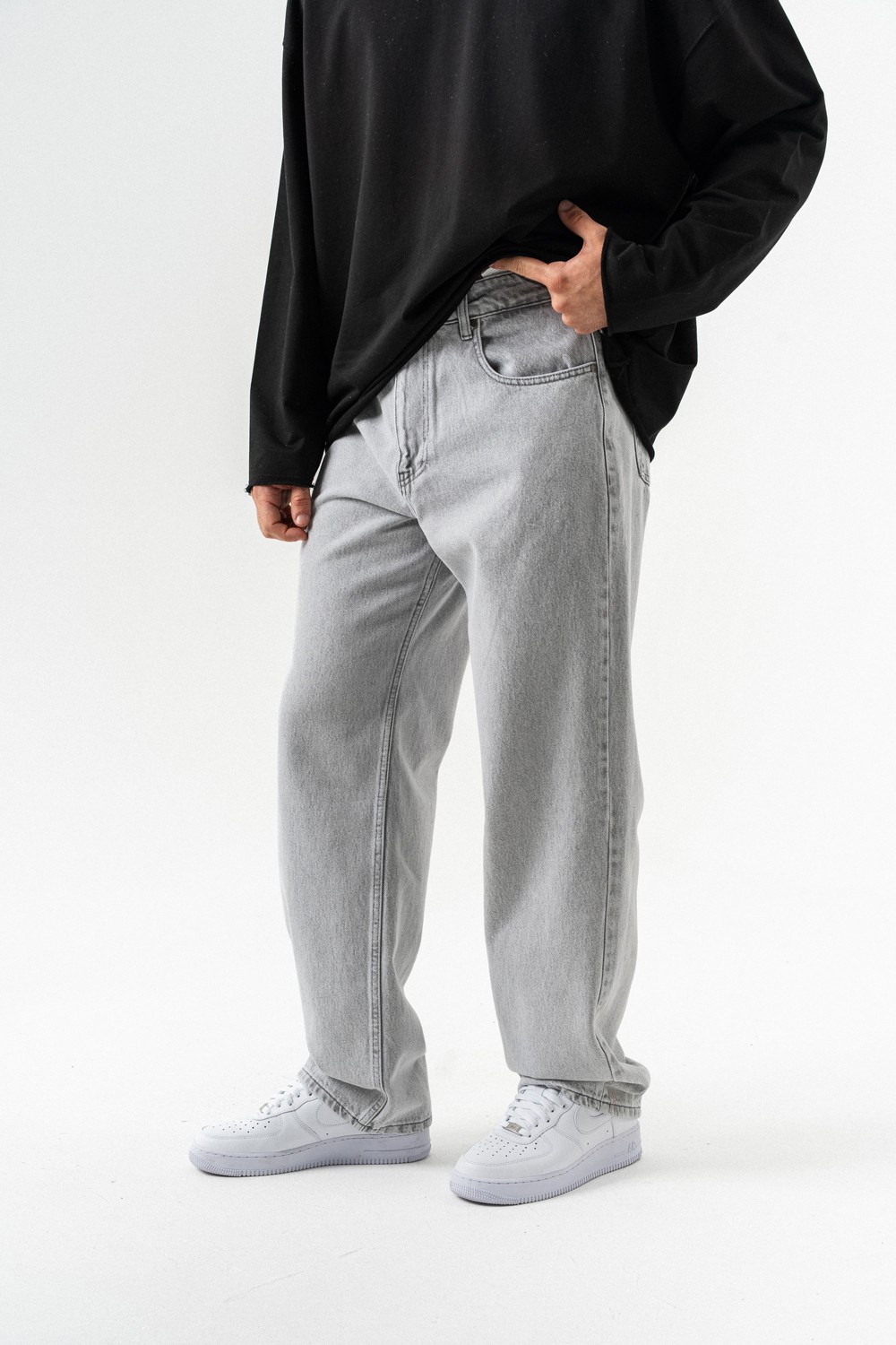Nightgrid Jean Baggy Pantolon