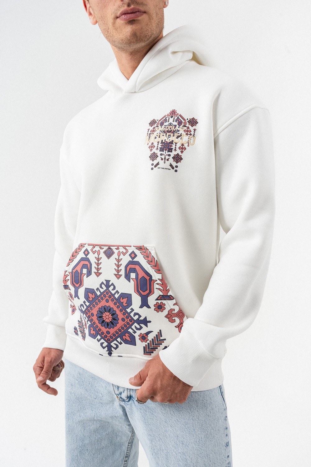 Morocco Nakış ve Patch Detay Sweatshirt Hoodie