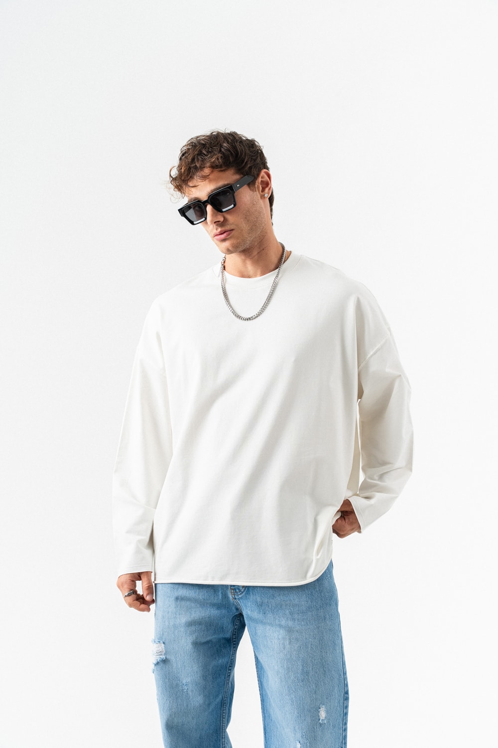 Seven Bisiklet Yaka Sweatshirt