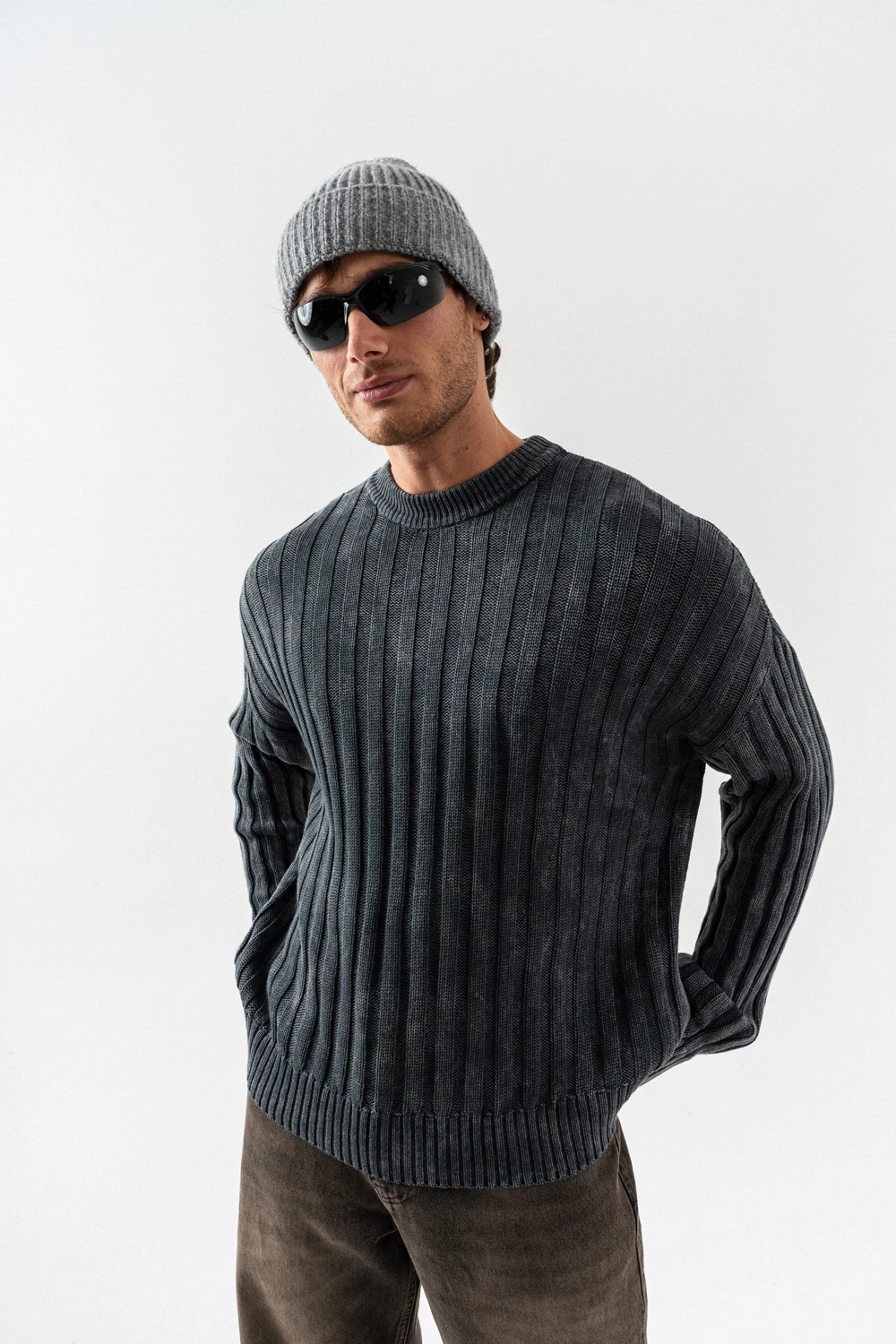 Realm Bisiklet Yaka Triko Kazak