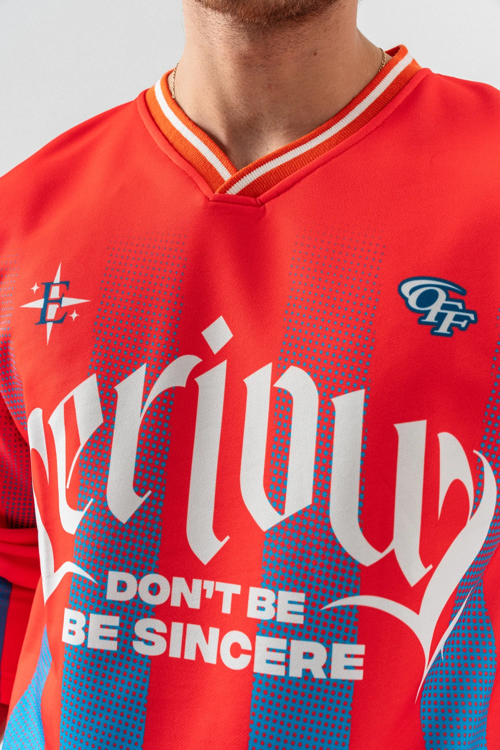 Offsystem V Yaka Uzun Kol Forma Sweatshirt