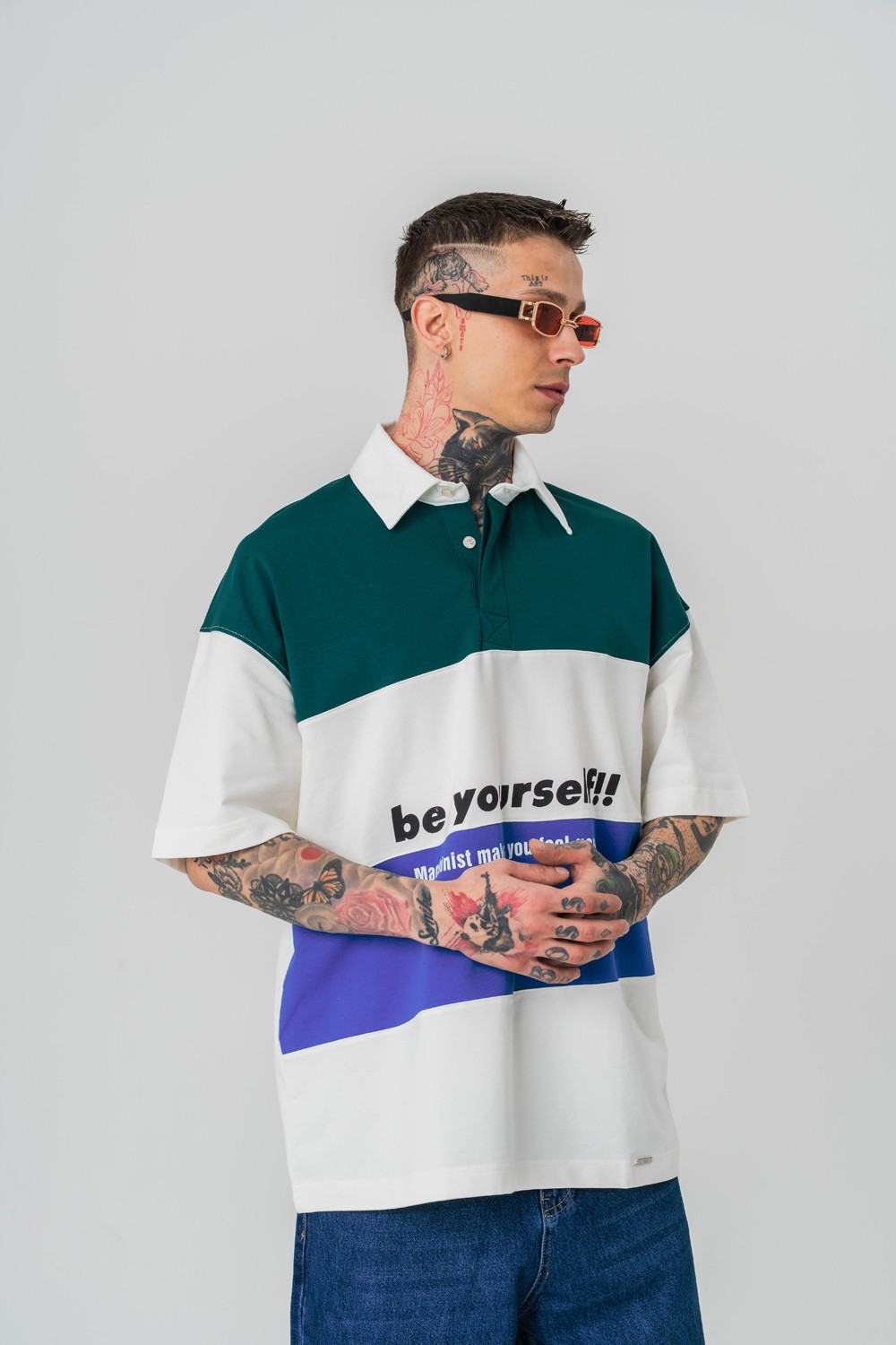 Be Yourself Polo Yaka T-shirt