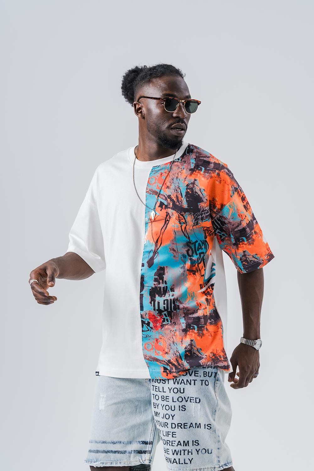 Stand Up  Bisiklet Yaka Oversize T-shirt