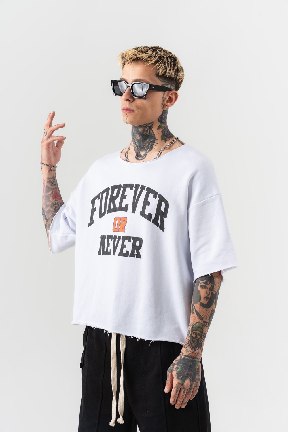 Never Oversize Crop T-shirt