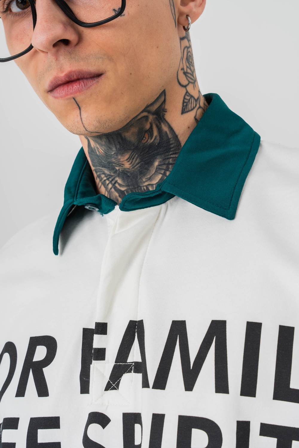Family Polo Yaka Oversize T-shirt