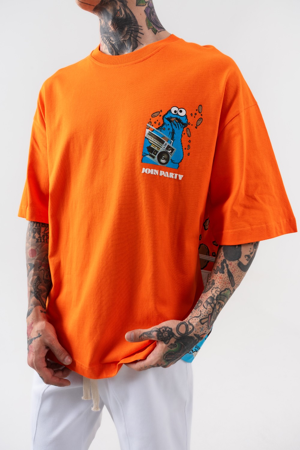 Join Party Sırt Baskılı Oversize T-shirt