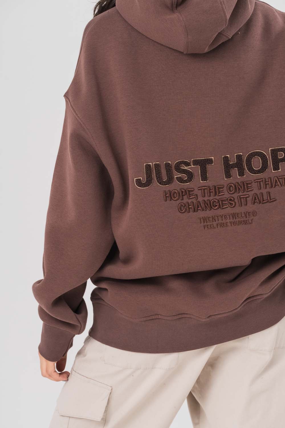 Just Hope Nakış Detaylı Kapüşonlu Sweatshirt