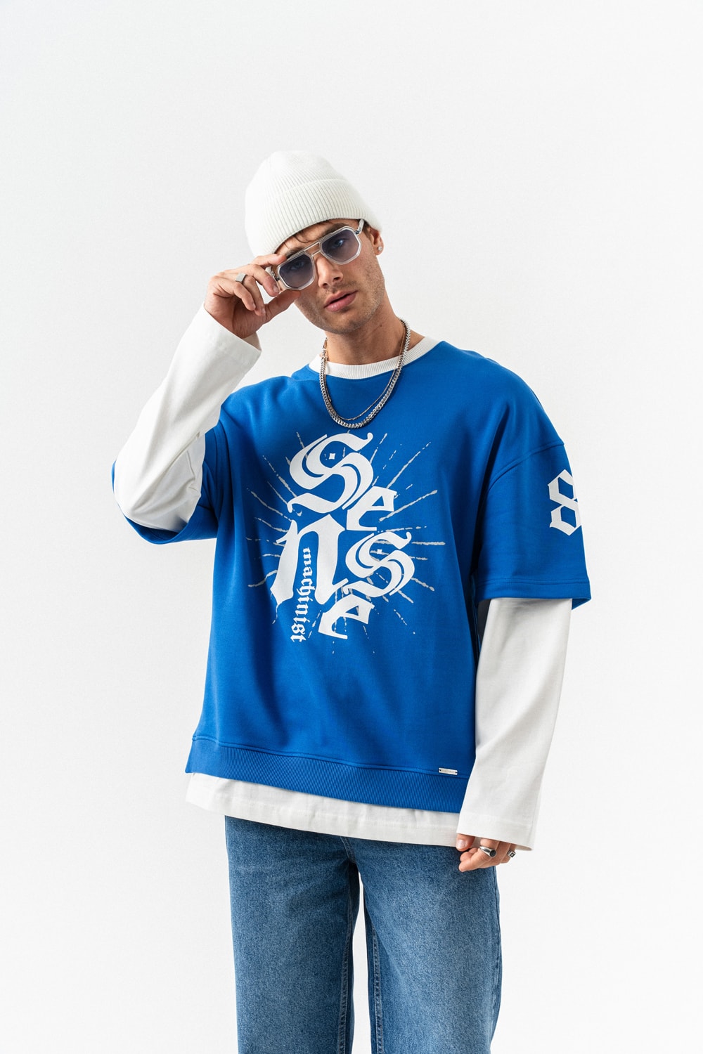 Social Uniform Bisiklet Yaka Sweatshirt