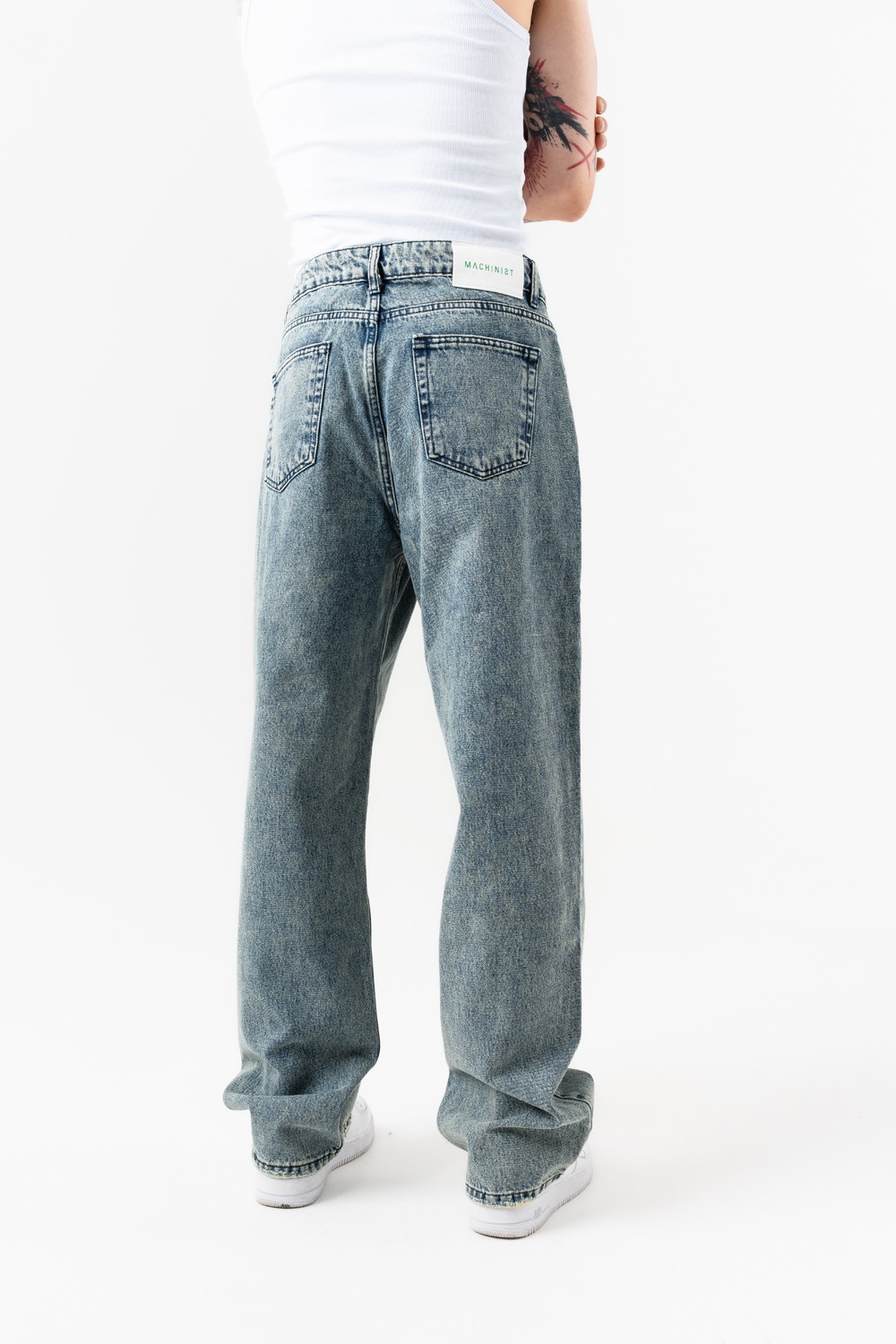 Afterhour Nakış Detaylı Baggy Jean Pantolon