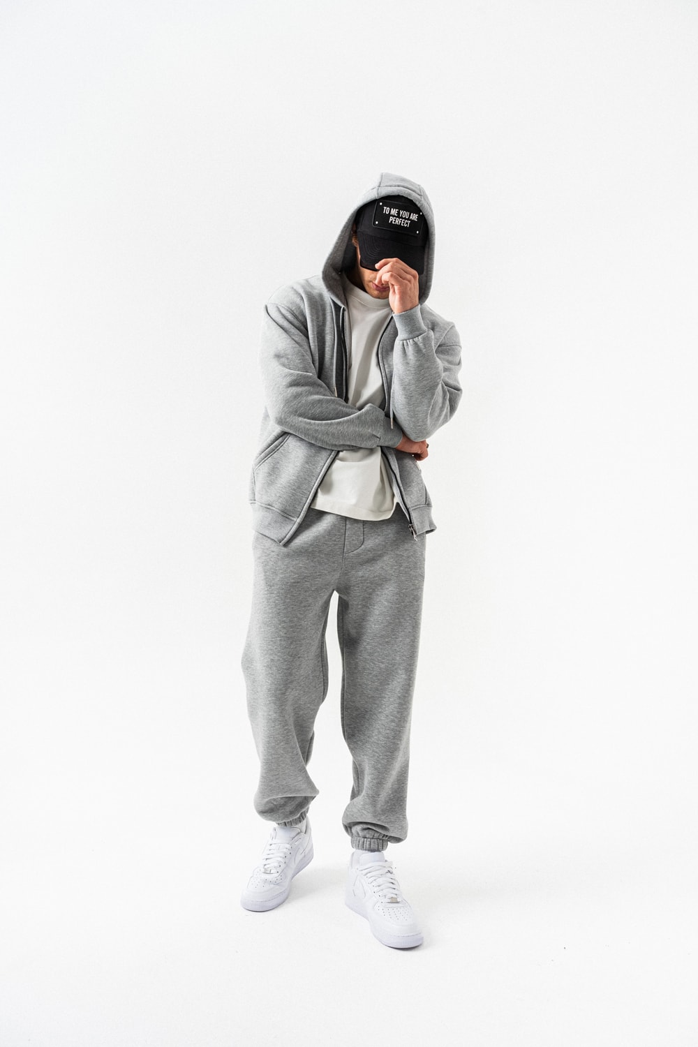 Brickstorm Fermuarlı Hoodie ve Jogger Eşofman Takımı - Grimelanj