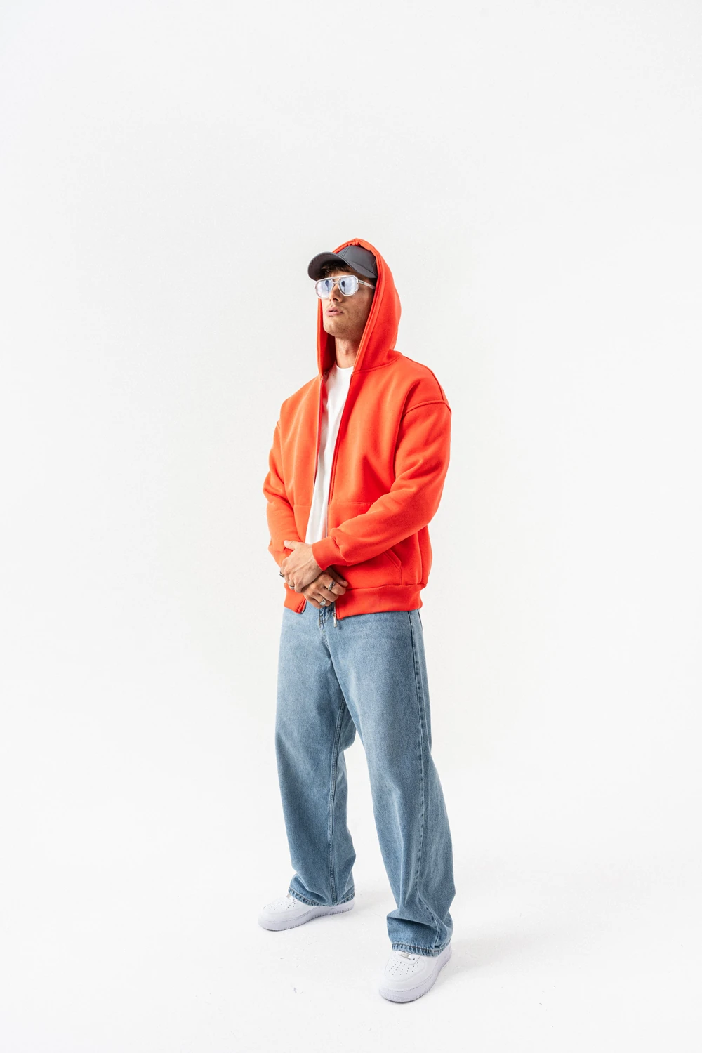 Stoneveil Fermuarlı Sweatshirt Hoodie