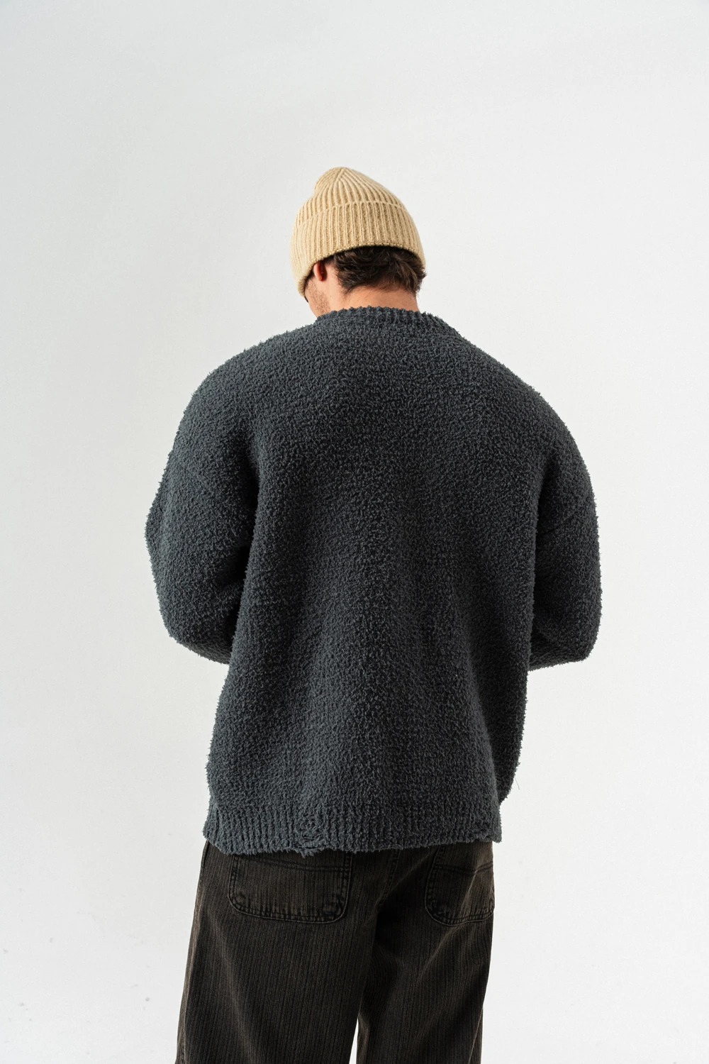 Star Bisiklet Yaka Teddy Kumaş Kazak