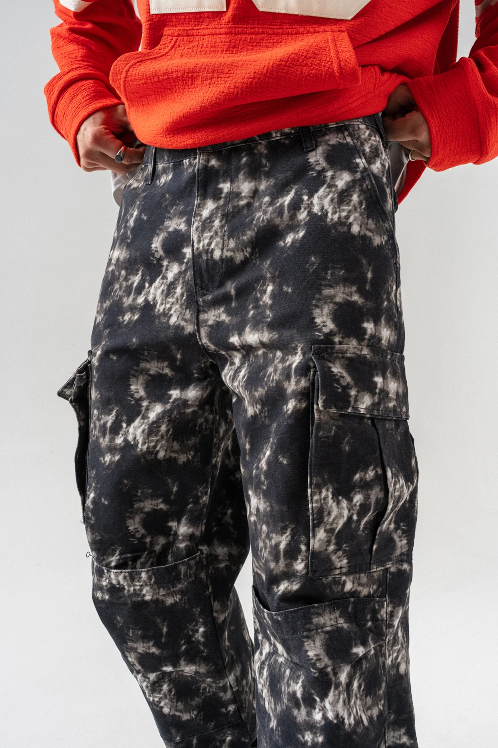 Camouflage Kargo Cep Detaylı Baggy Pantolon