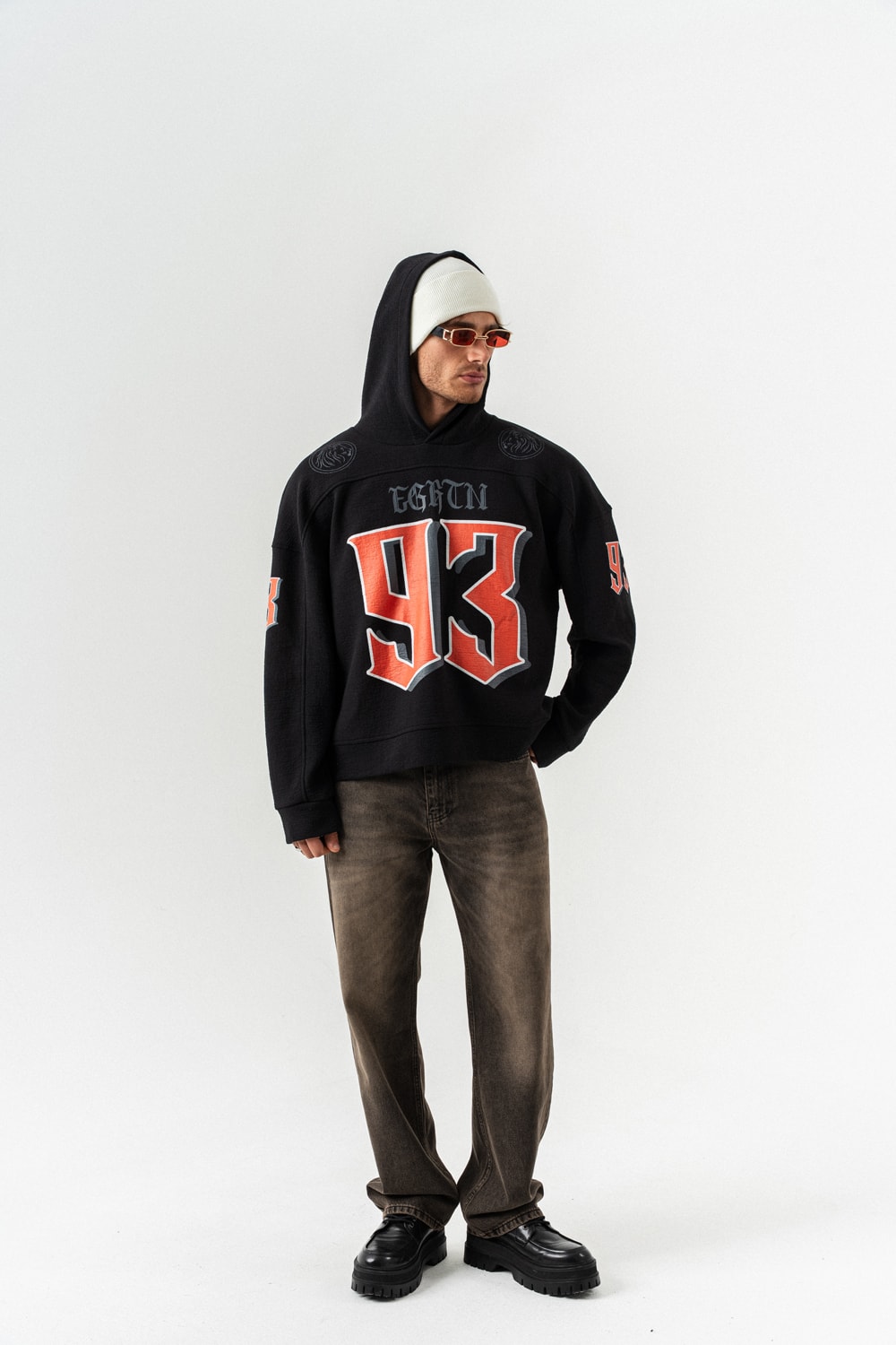 93 Huddle Kapüşonlu Sweatshirt Hoodie