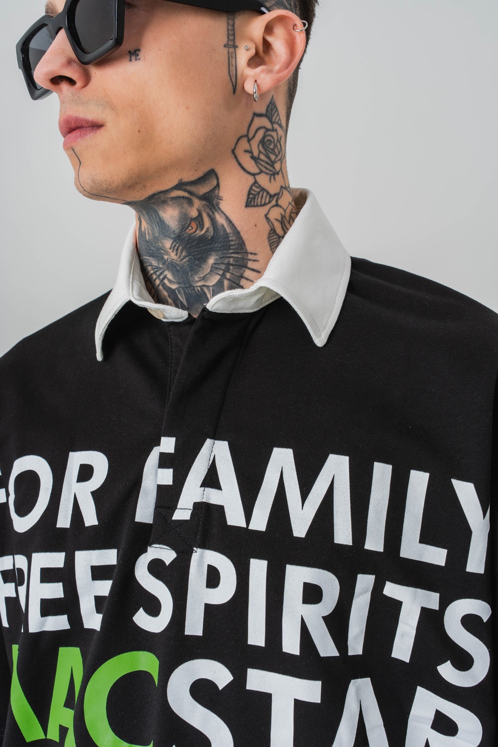 Family Polo Yaka Oversize T-shirt