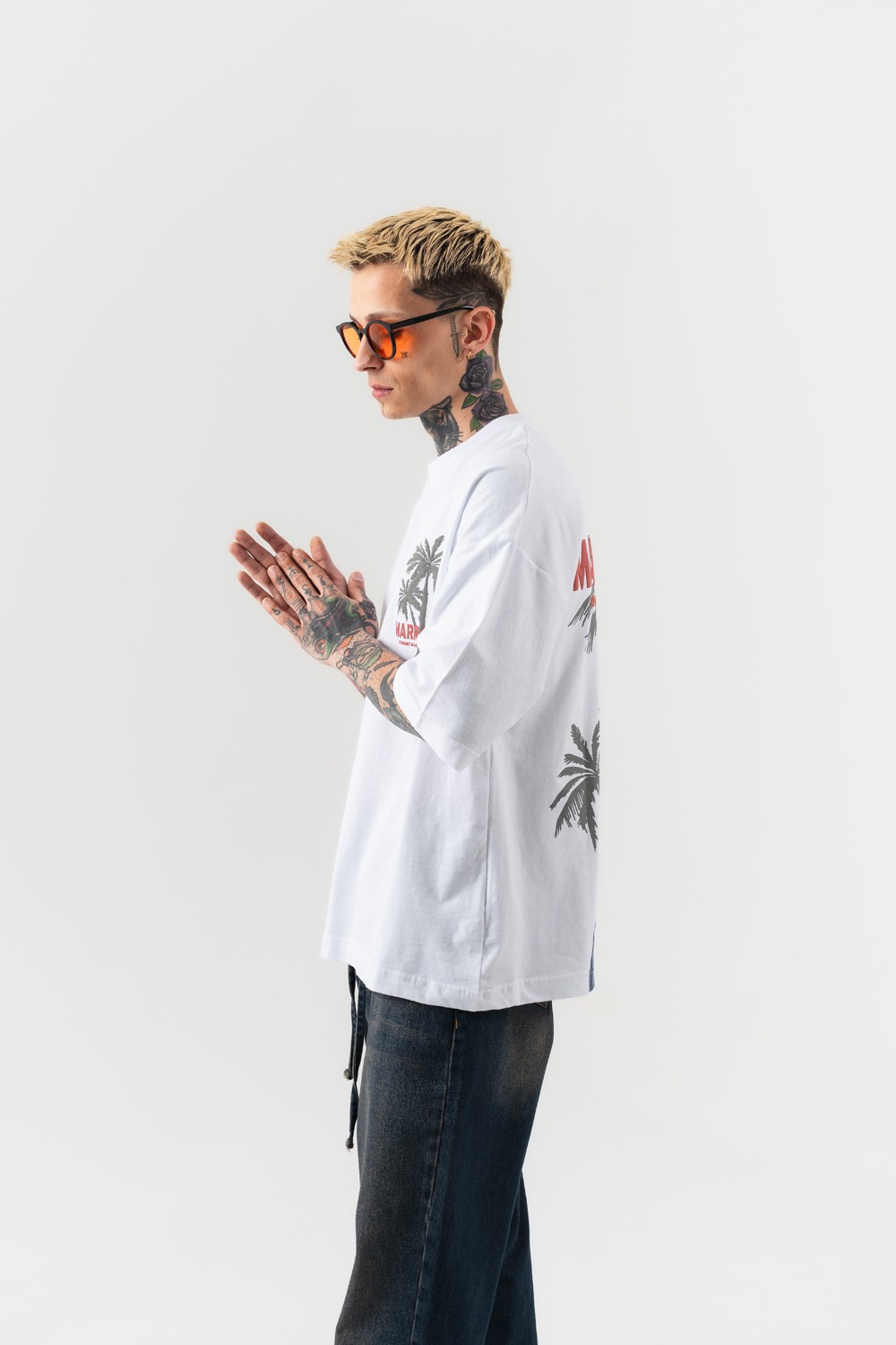 Marrakech Sırt Baskılı Oversize T-shirt