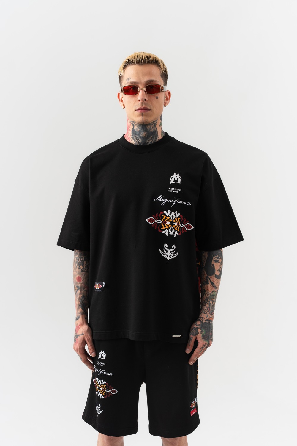 Magnificence Motif ve Nakış Detaylı Oversize T-shirt