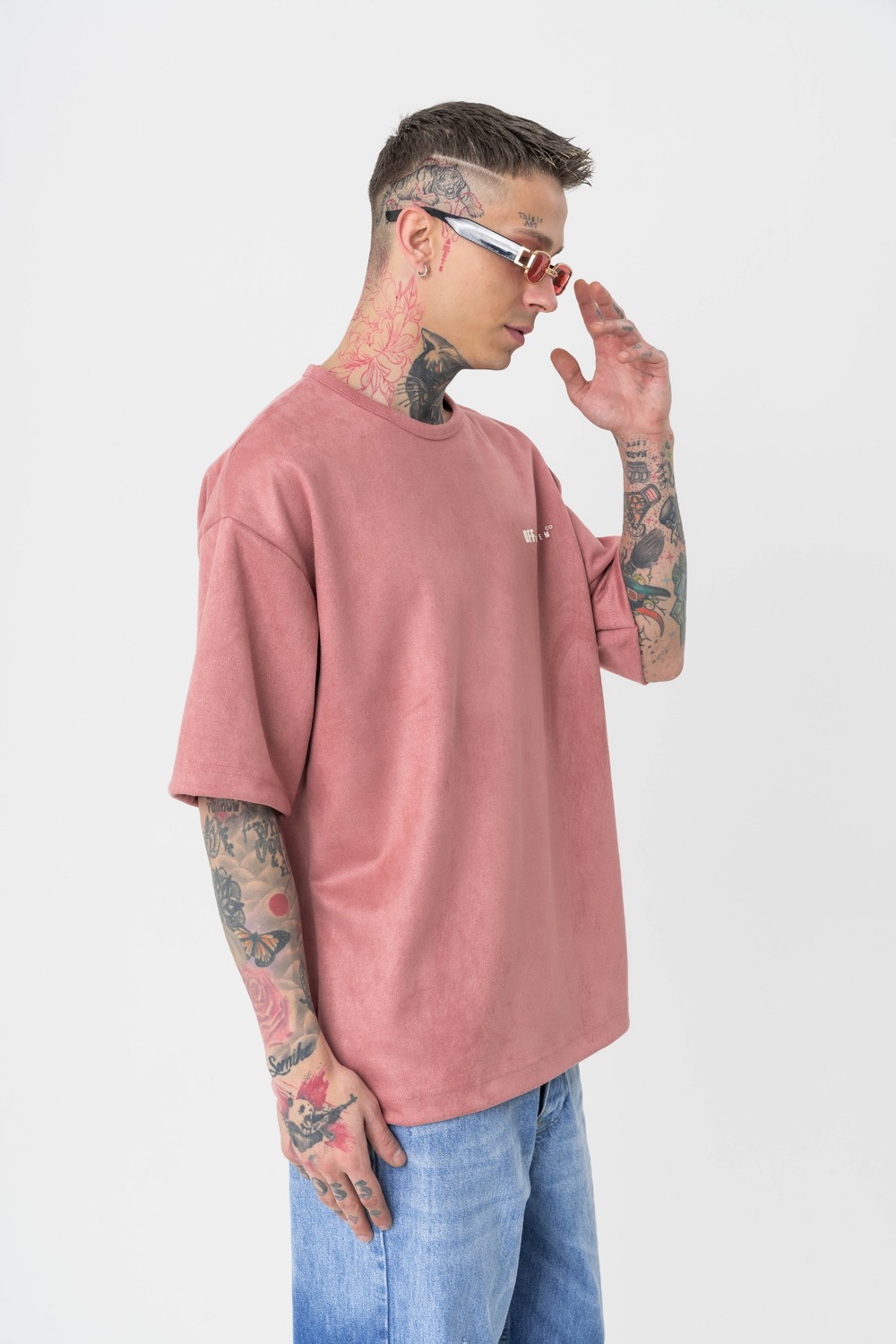 9Village Süet Oversize T-shirt