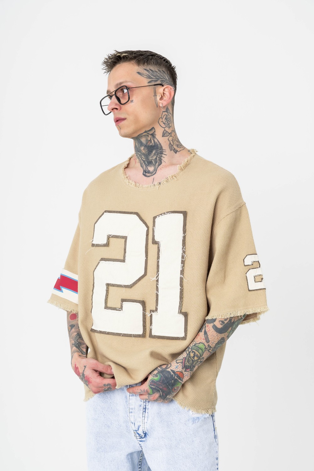 Wicker 21 Pis Dikiş Oversize Koton T-shirt