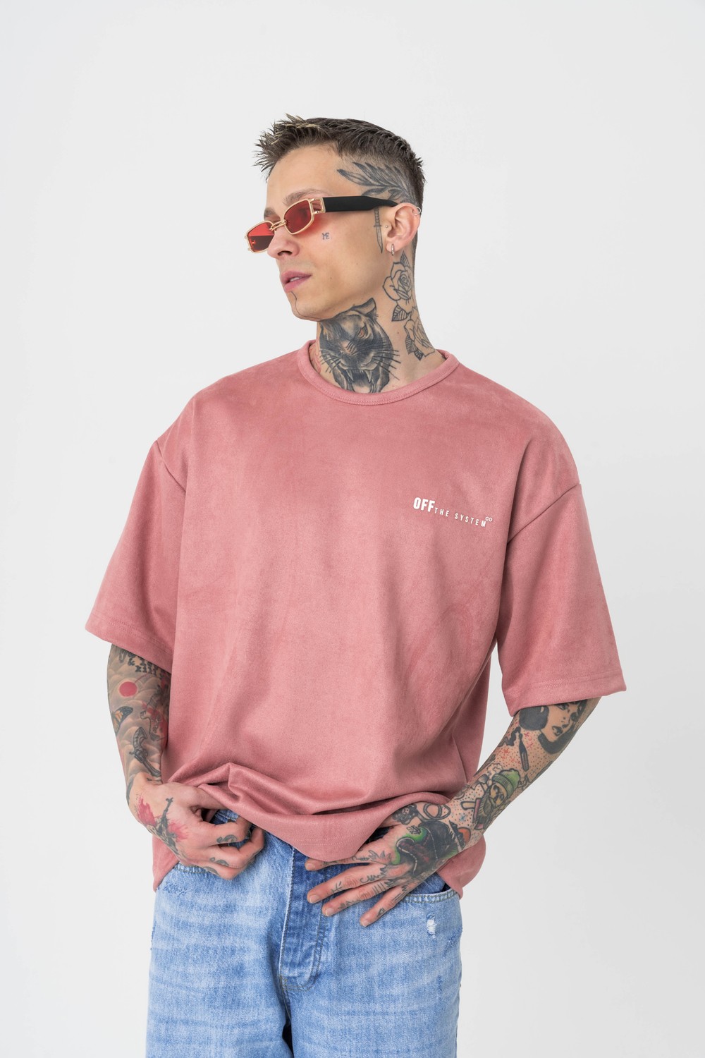 9Village Süet Oversize T-shirt