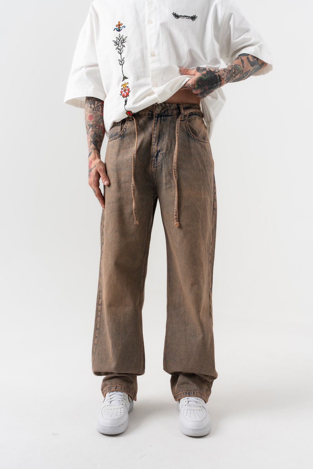Ghostline Jean Baggy Pantolon - Kahverengi