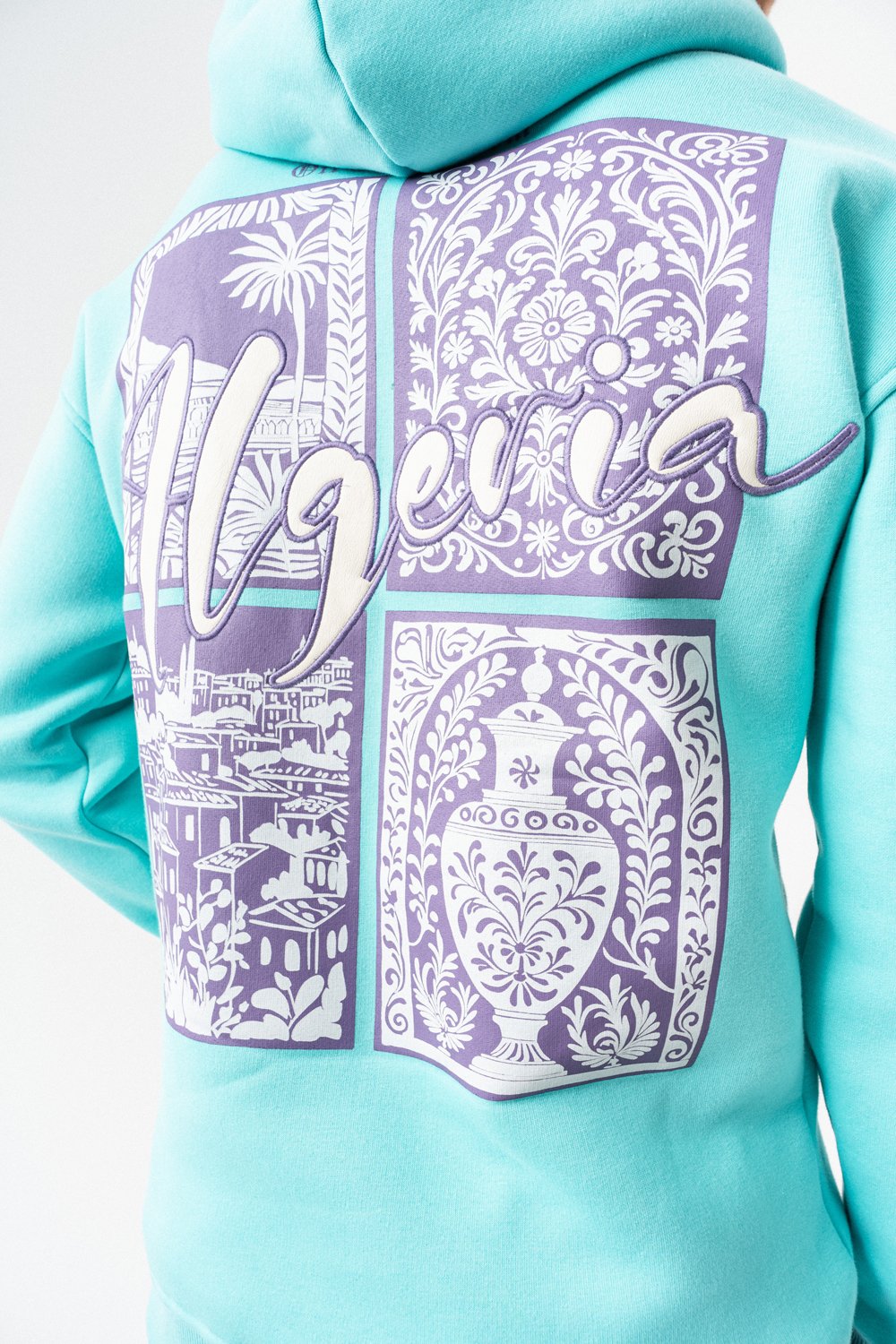 Algeria Nakış ve Patch Detay Sweatshirt Hoodie