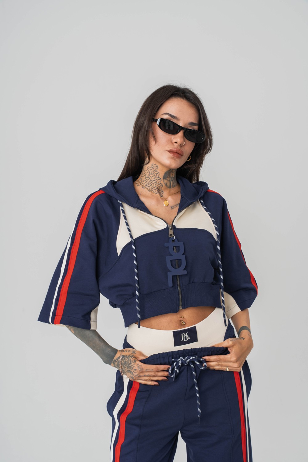 Breezyfit Crop ve Kapüşonlı Kadın T-shirt 2'li Set