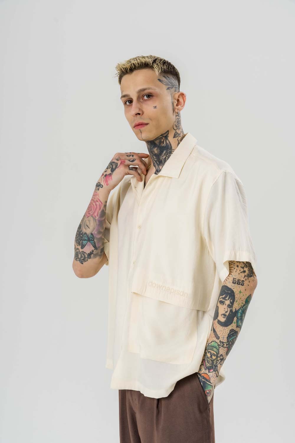 Vincenzo Pocket Oversize Gömlek
