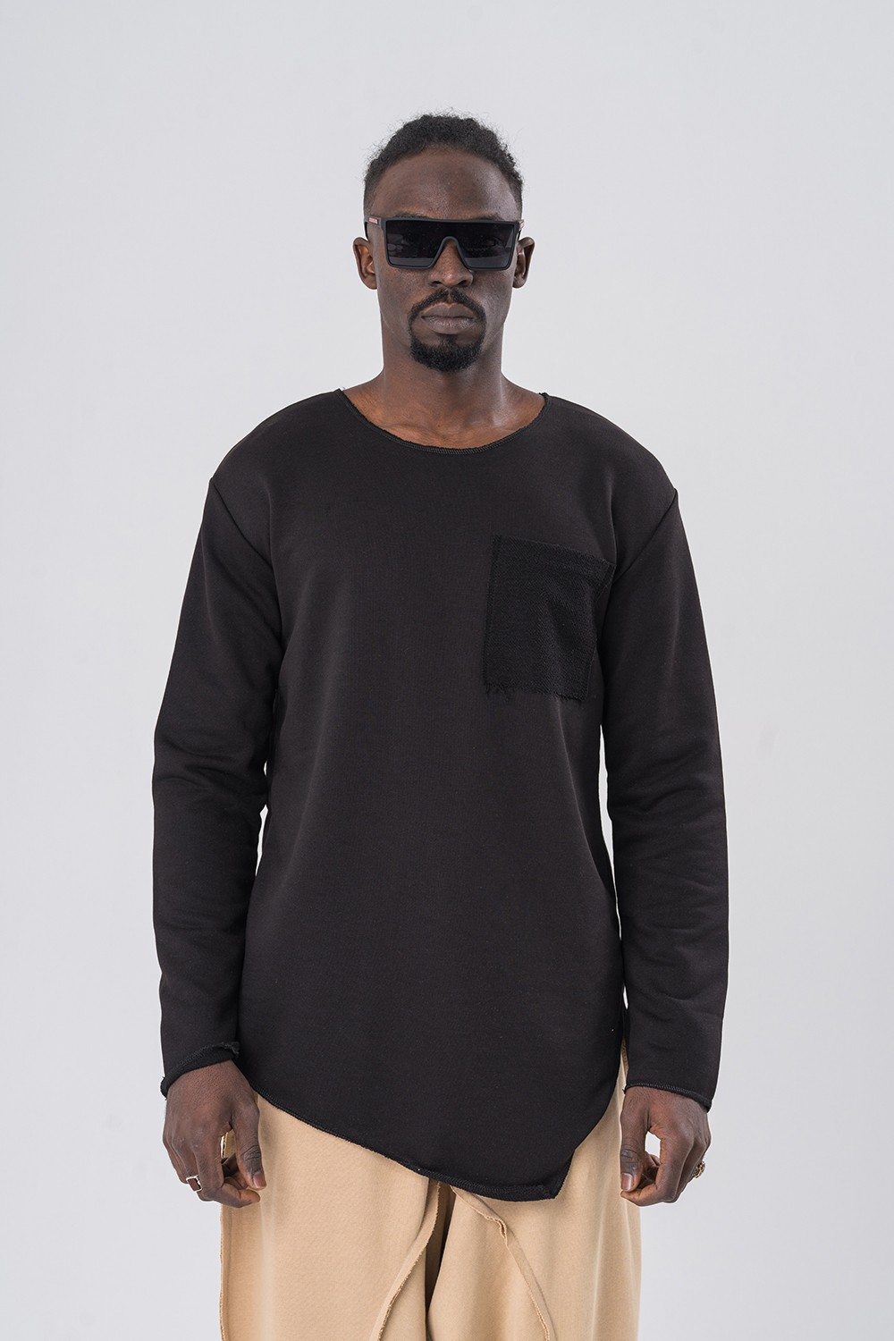 Stitched Asimetrik Detay Sweatshirt