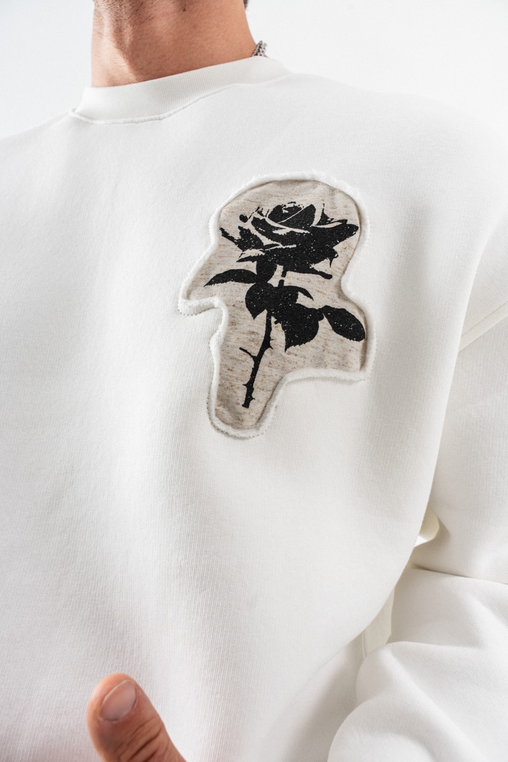 Toxic People Patch Dikişli Bisiklet Yaka Sweatshirt