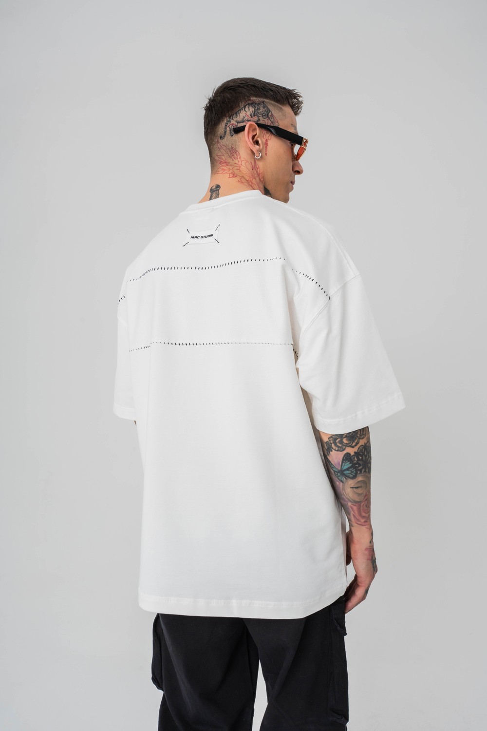 Stitch Base Dikiş Detaylı Oversize T-shirt