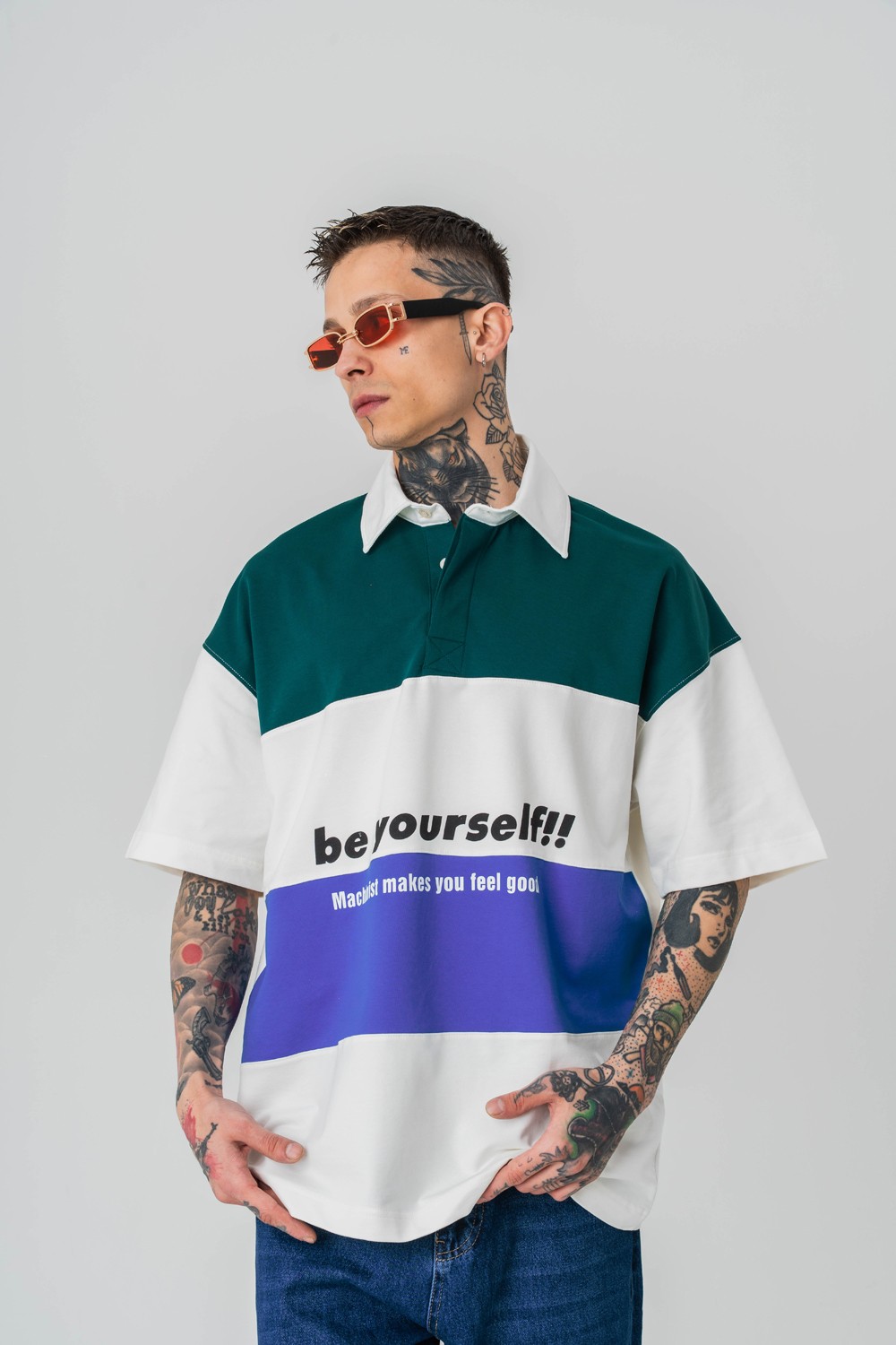 Be Yourself Polo Yaka T-shirt