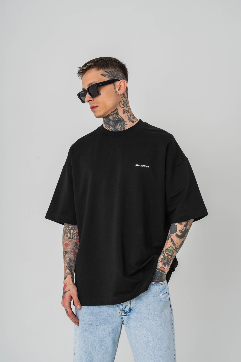 Stitch Base Dikiş Detaylı Oversize T-shirt