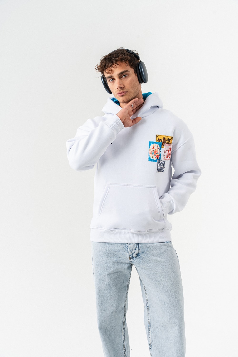 Morocco Nakış ve Patch Detay Sweatshirt Hoodie