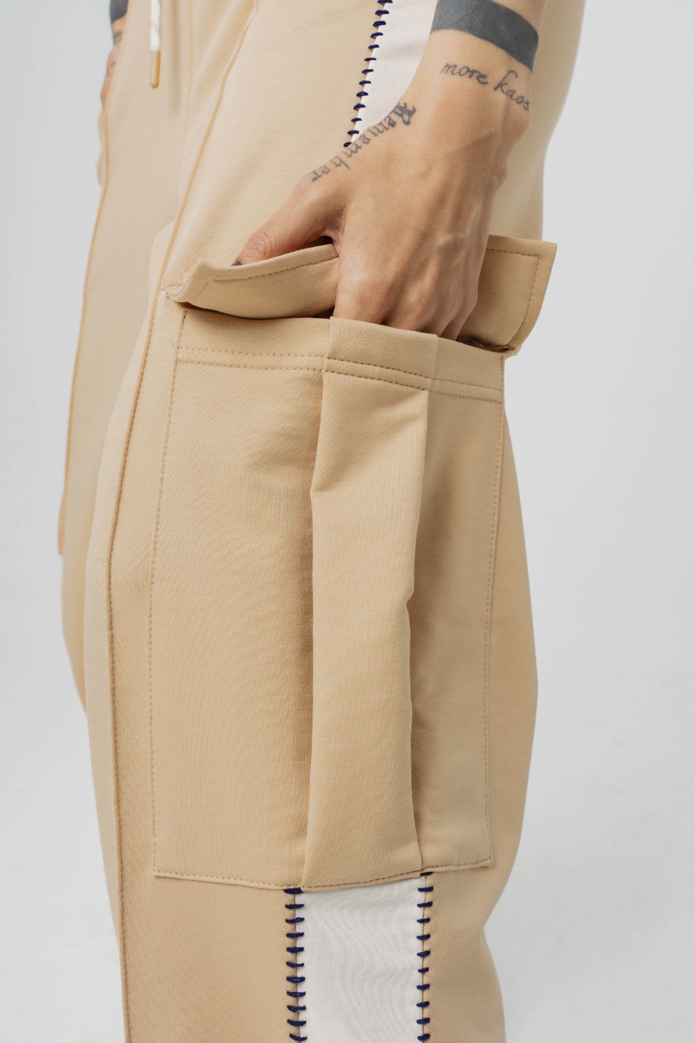 Seam Patched Baggy Kadın Eşofman Alt