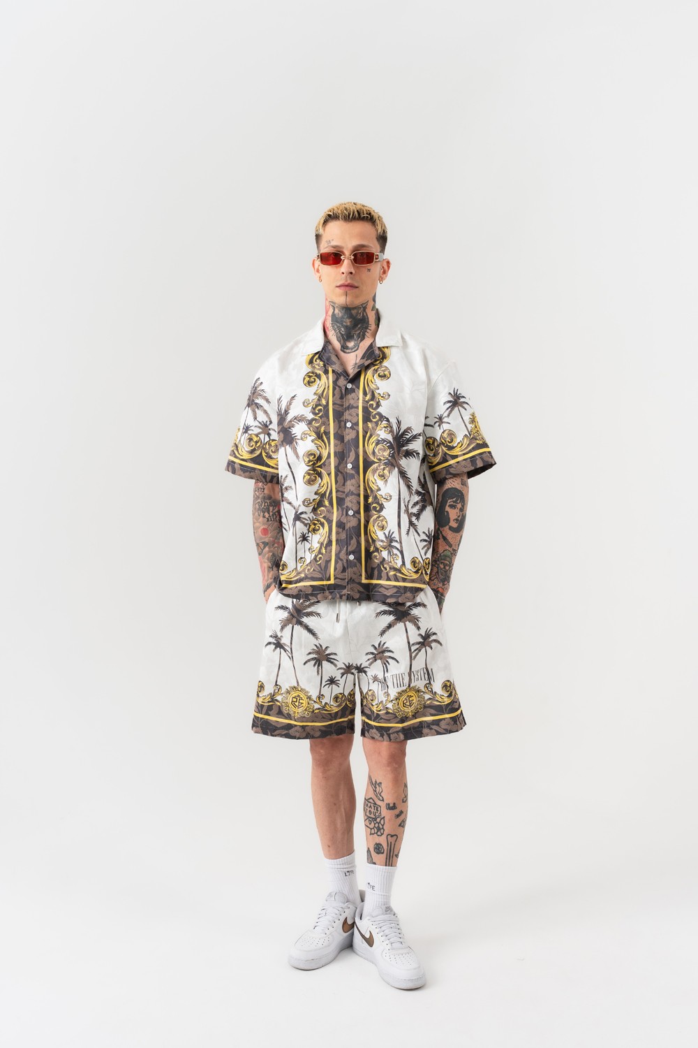 Fallpalm Oversize Gömlek ve Şort Takım