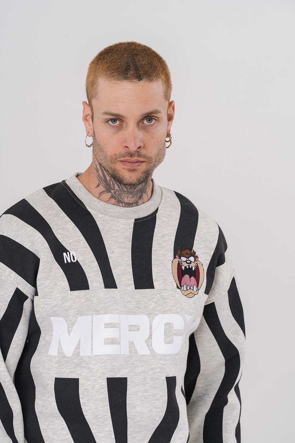 Mercy Tazmania Bisiklet Yaka Sweatshirt