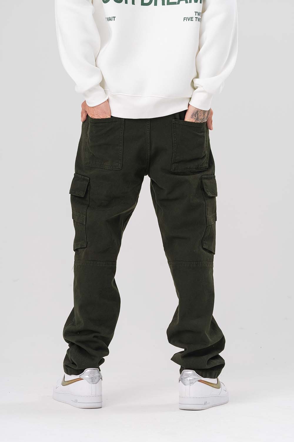 Cody Kargo Cep Detaylı Gabardin Baggy Pantolon