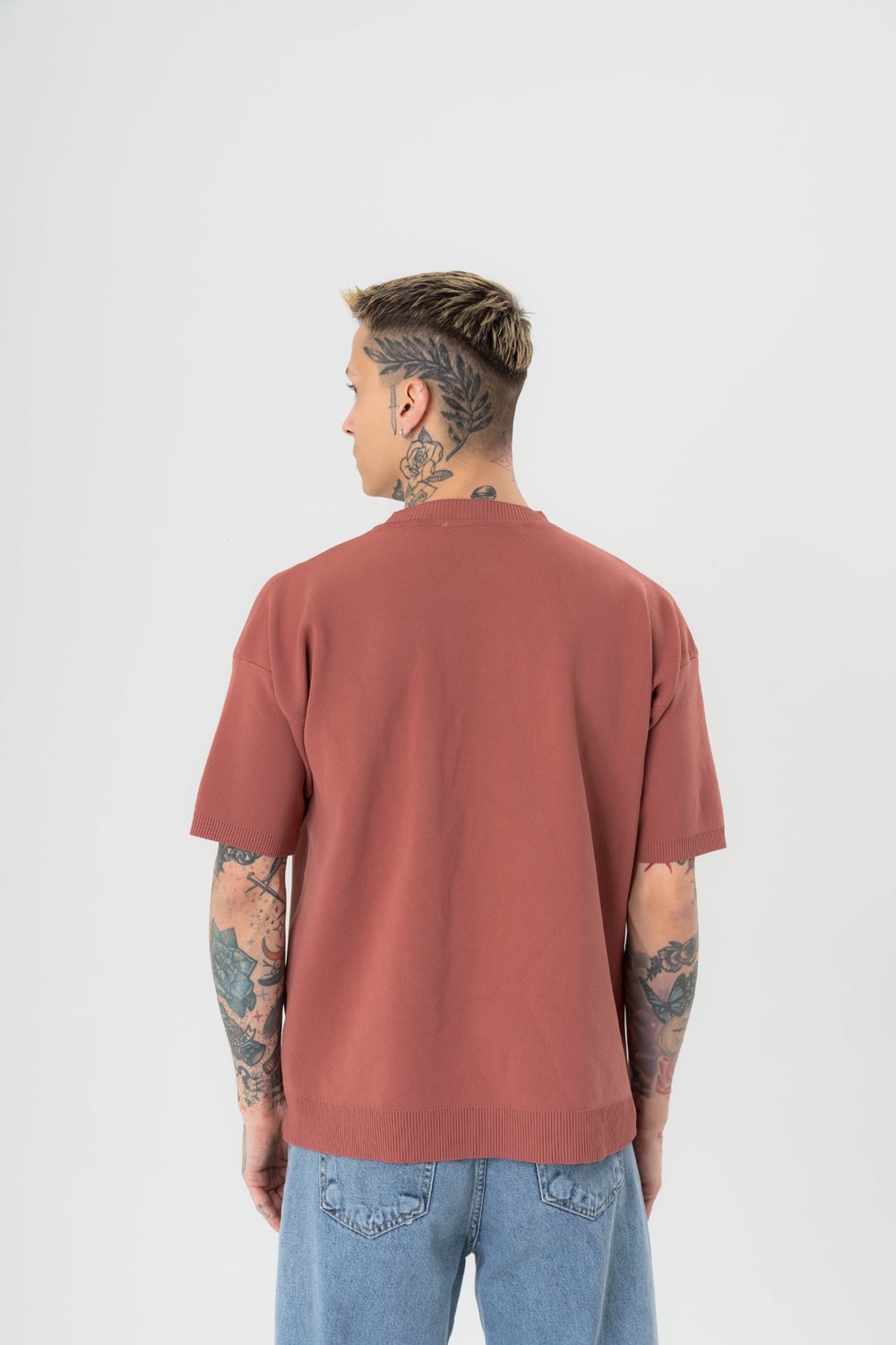 System Knit Triko Oversize T-shirt
