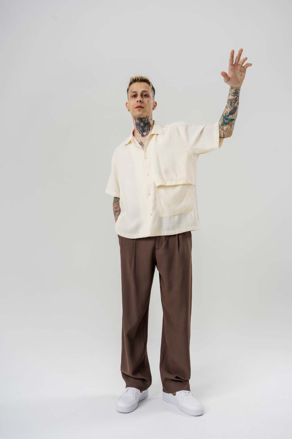 Vincenzo Pocket Oversize Gömlek