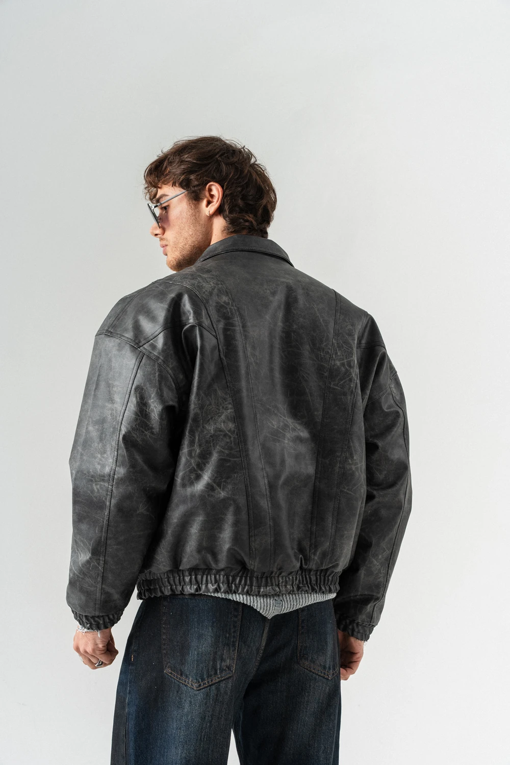 Blendcore Fermuar ve Cep Detaylı Deri Mont