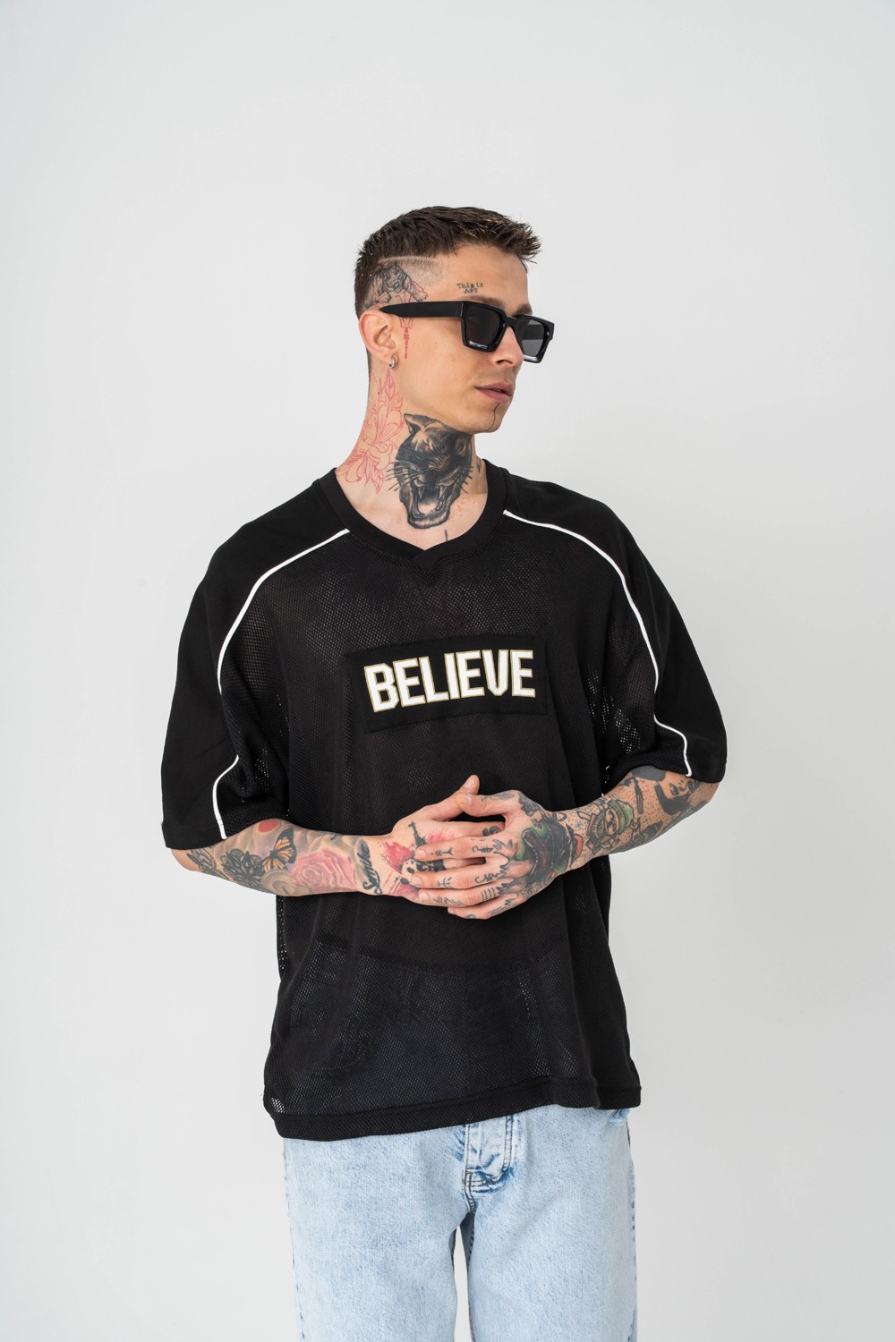 Believe Örme Kumaş Oversize T-shirt
