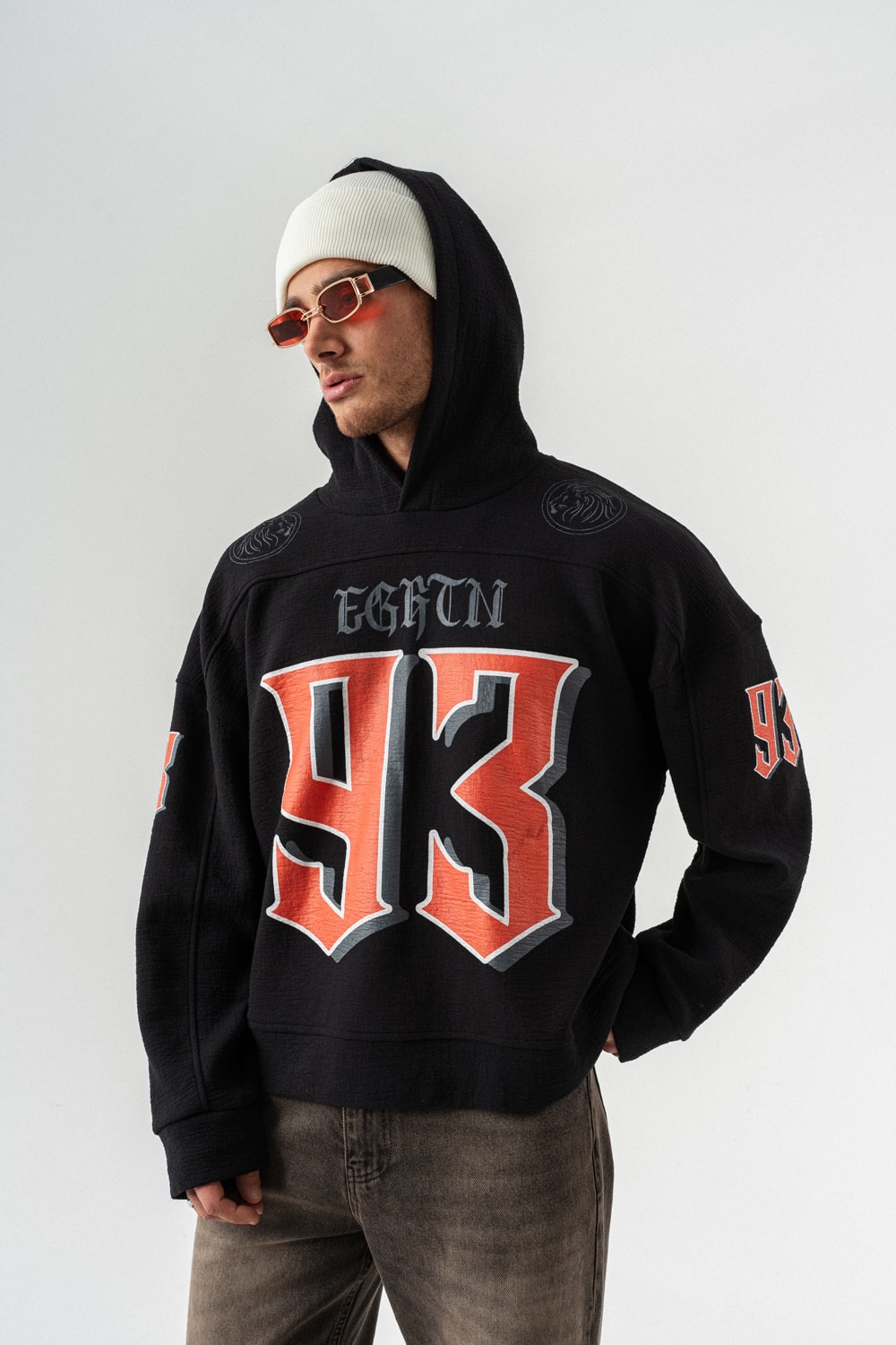 93 Huddle Kapüşonlu Sweatshirt Hoodie