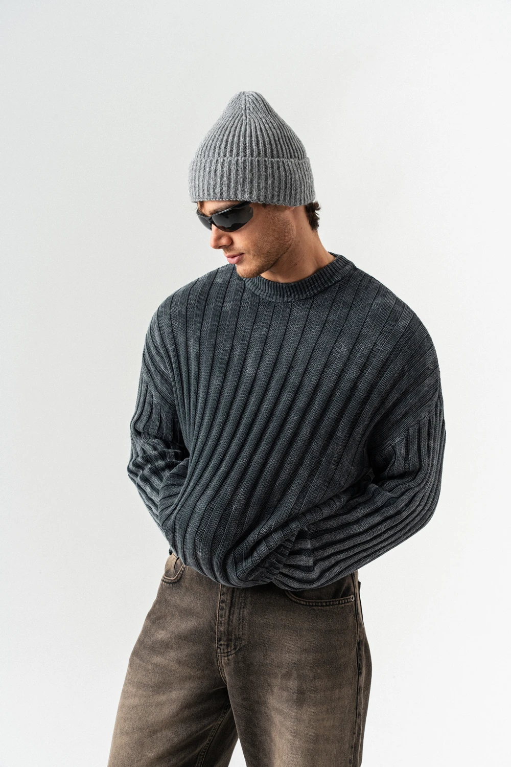 Realm Bisiklet Yaka Triko Kazak