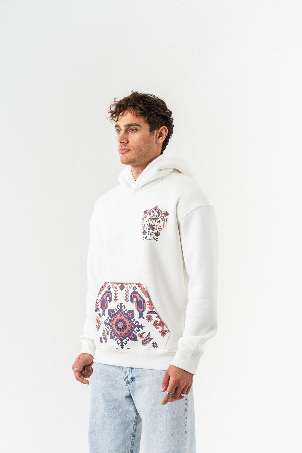 Morocco Nakış ve Patch Detay Sweatshirt Hoodie