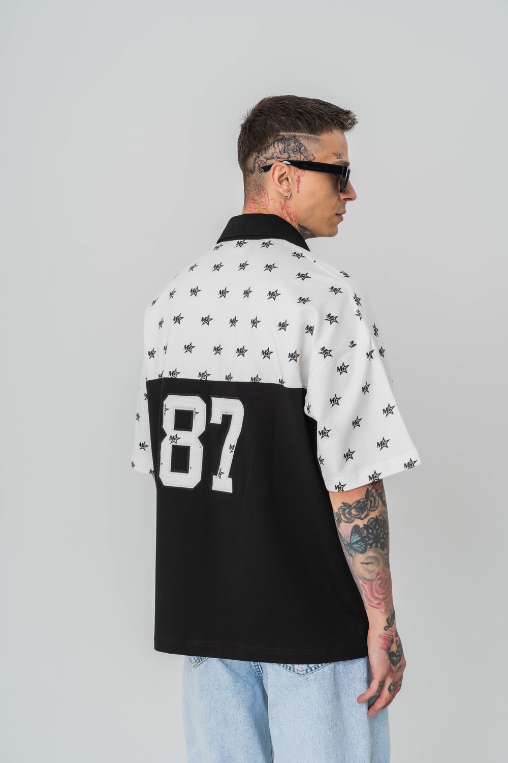 Stars 1987 Polo Yaka Oversize Tshirt
