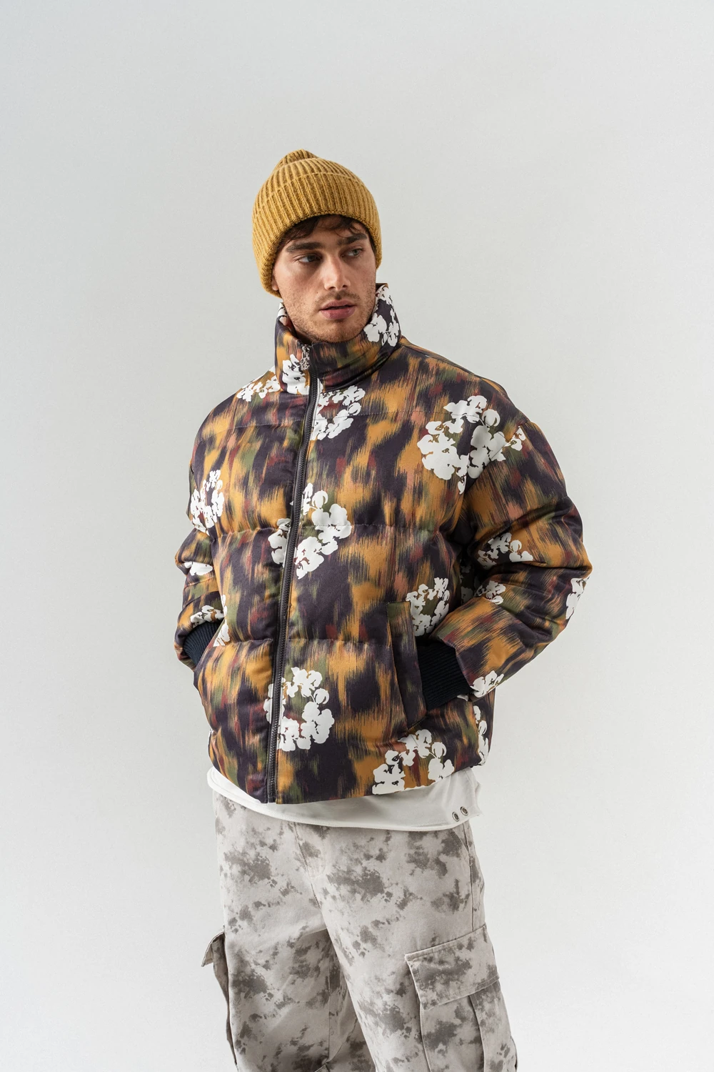 Tearart Şişme Mont - Hardal