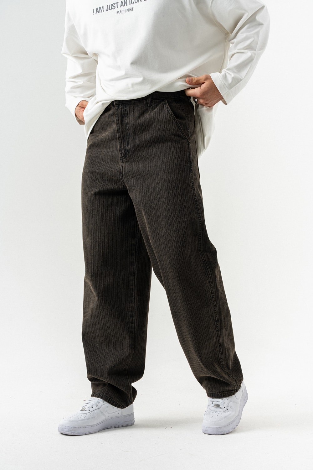 Monoplain Yıkamlı Baggy Jean Pantolon