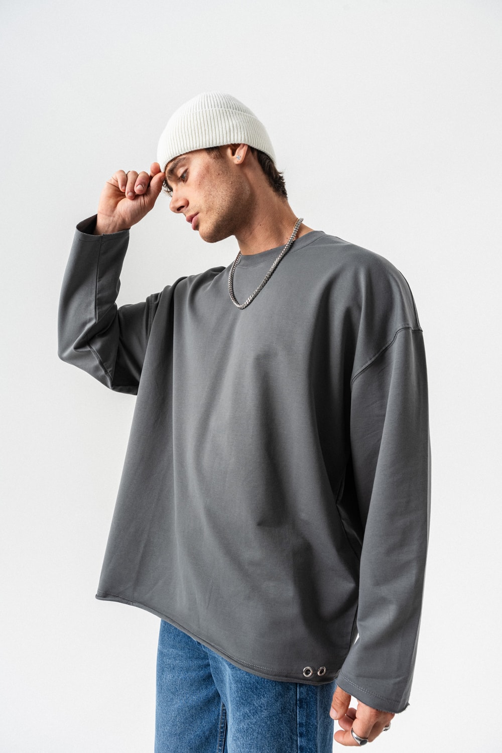 Seven Bisiklet Yaka Sweatshirt