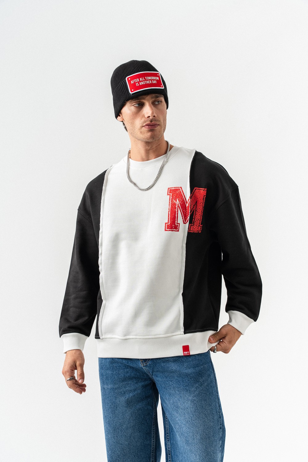 Bridge Bisiklet Yaka Sweatshirt